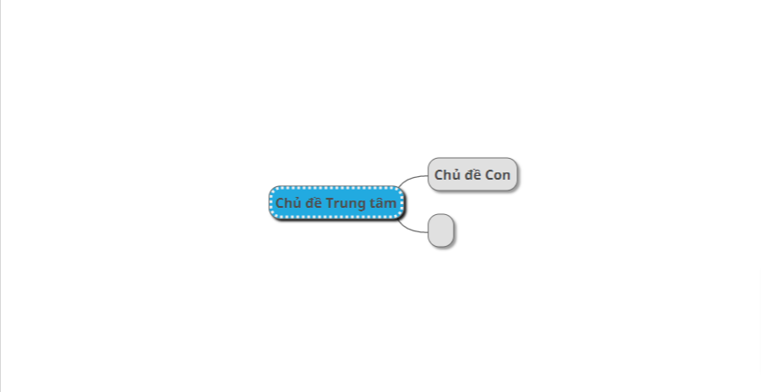 vẽ mindmap bước 2 thêm các chủ đề con