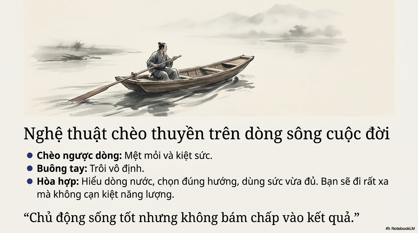Cách sống - Chèo thuyền thuận theo dòng